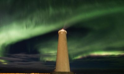 Northern lights Lights house